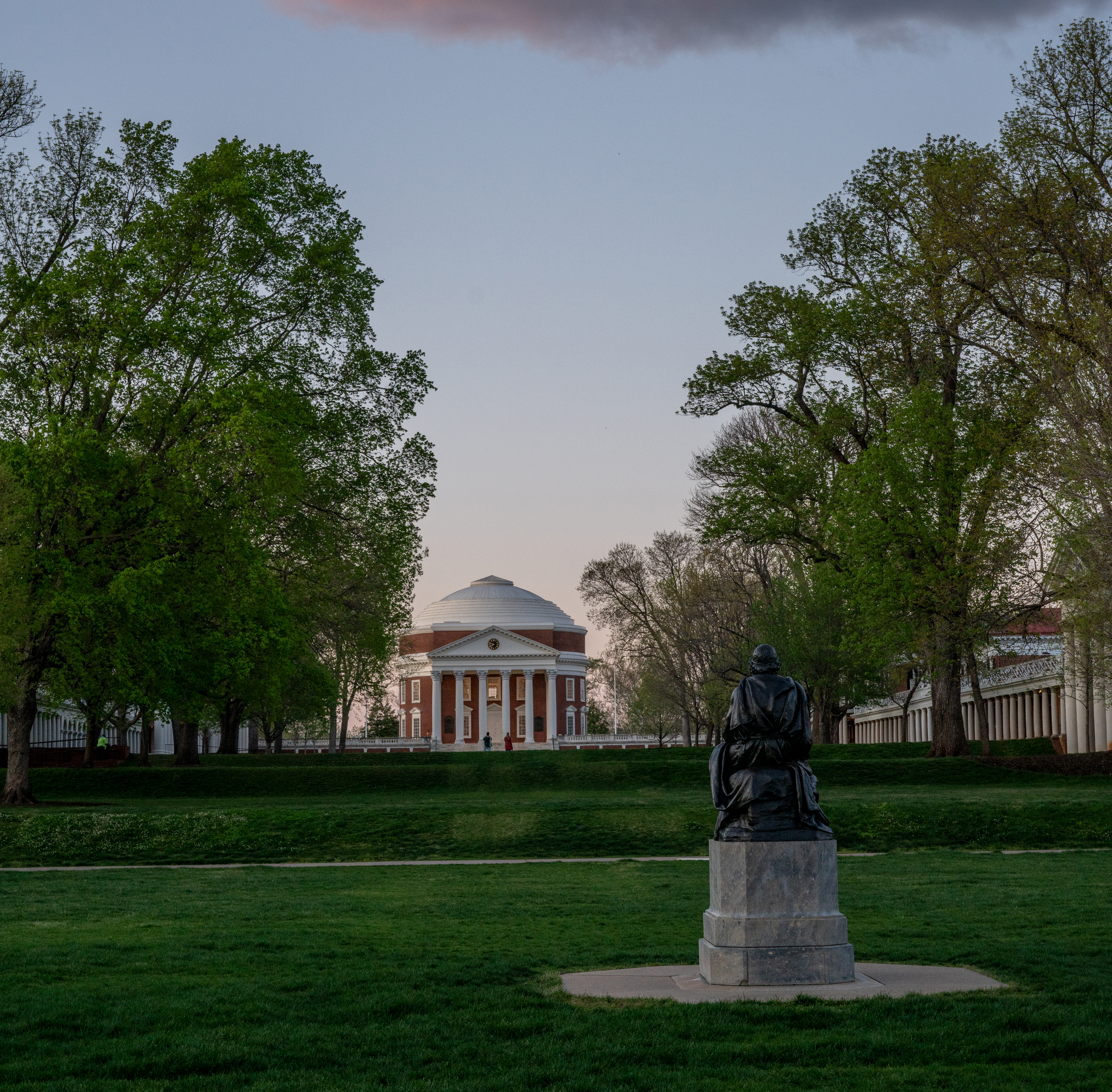 Spring day on the Lawn at UVA